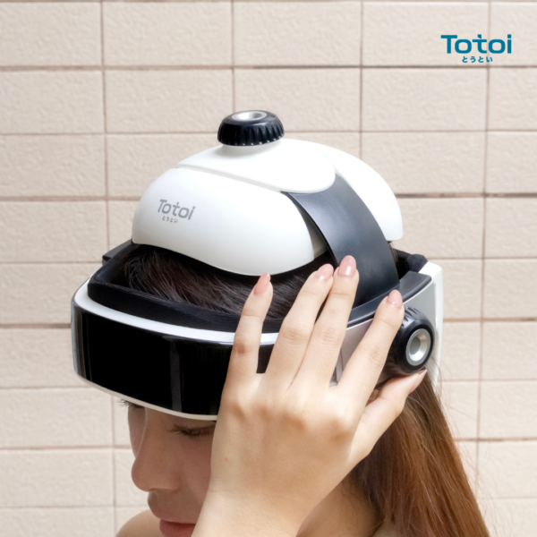 TOTOI Head Massager รุ่น Full-Helmet เครื่องนวดหัว Full Helmet 3-in-1 นวดขมับ หน้าผาก และท้ายทอย-1